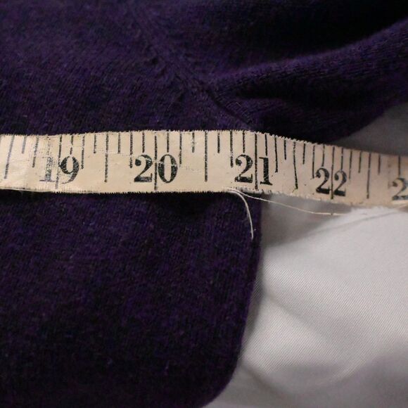 Jos A Bank Traveler Mens Large Purple Pima Cotton 1/4 Zip Sweater Mock Neck - Picture 4 of 6